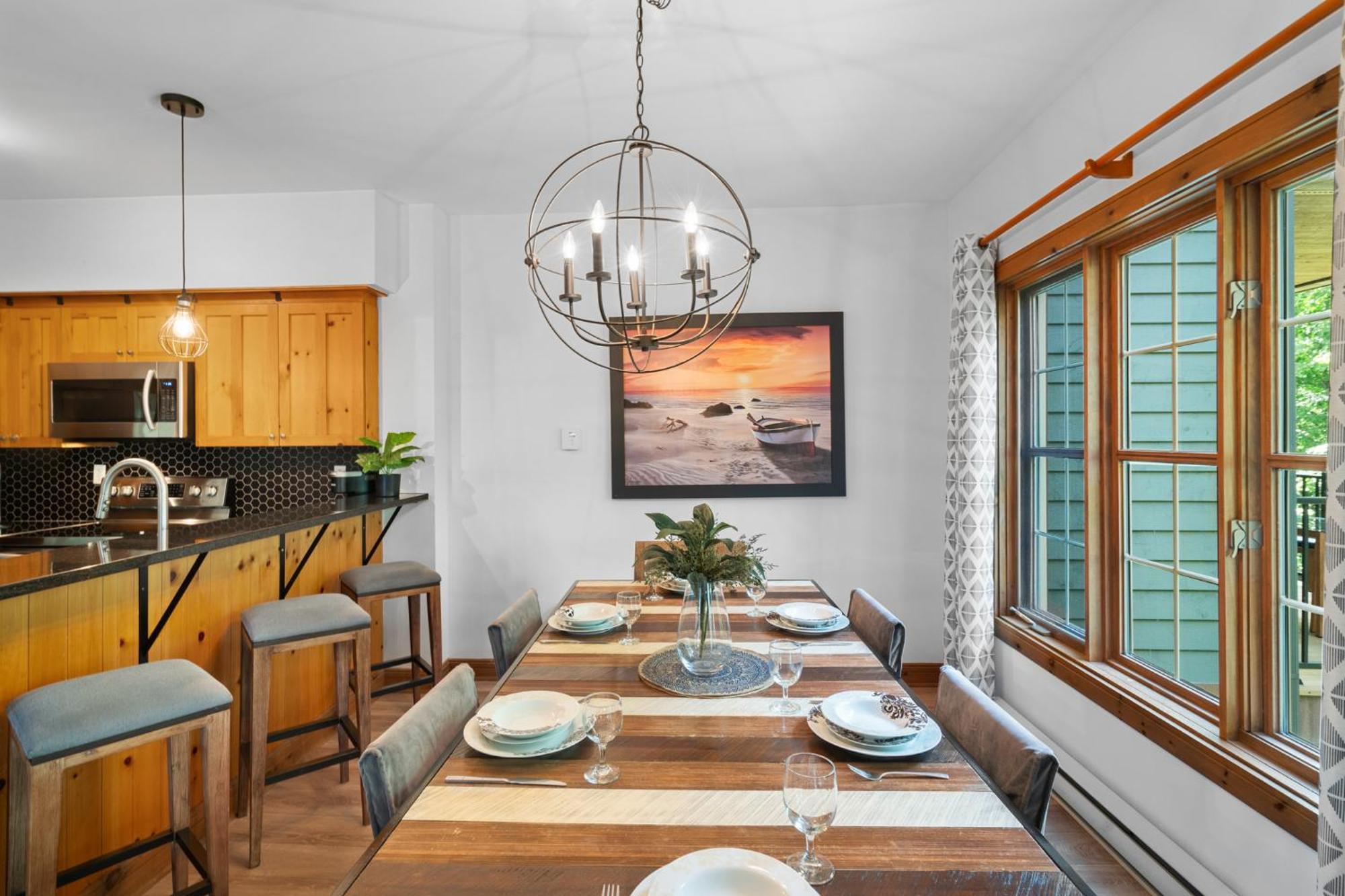 Les Falaises Tremblant - Ski Inout Condo W2Bdrs モントランブラン エクステリア 写真
