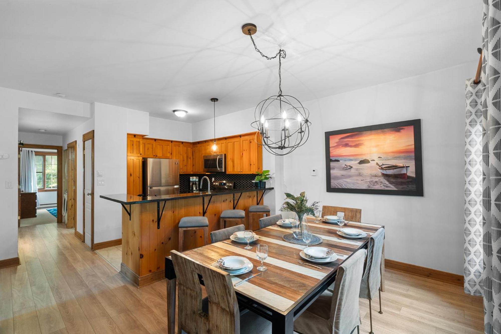 Les Falaises Tremblant - Ski Inout Condo W2Bdrs モントランブラン エクステリア 写真